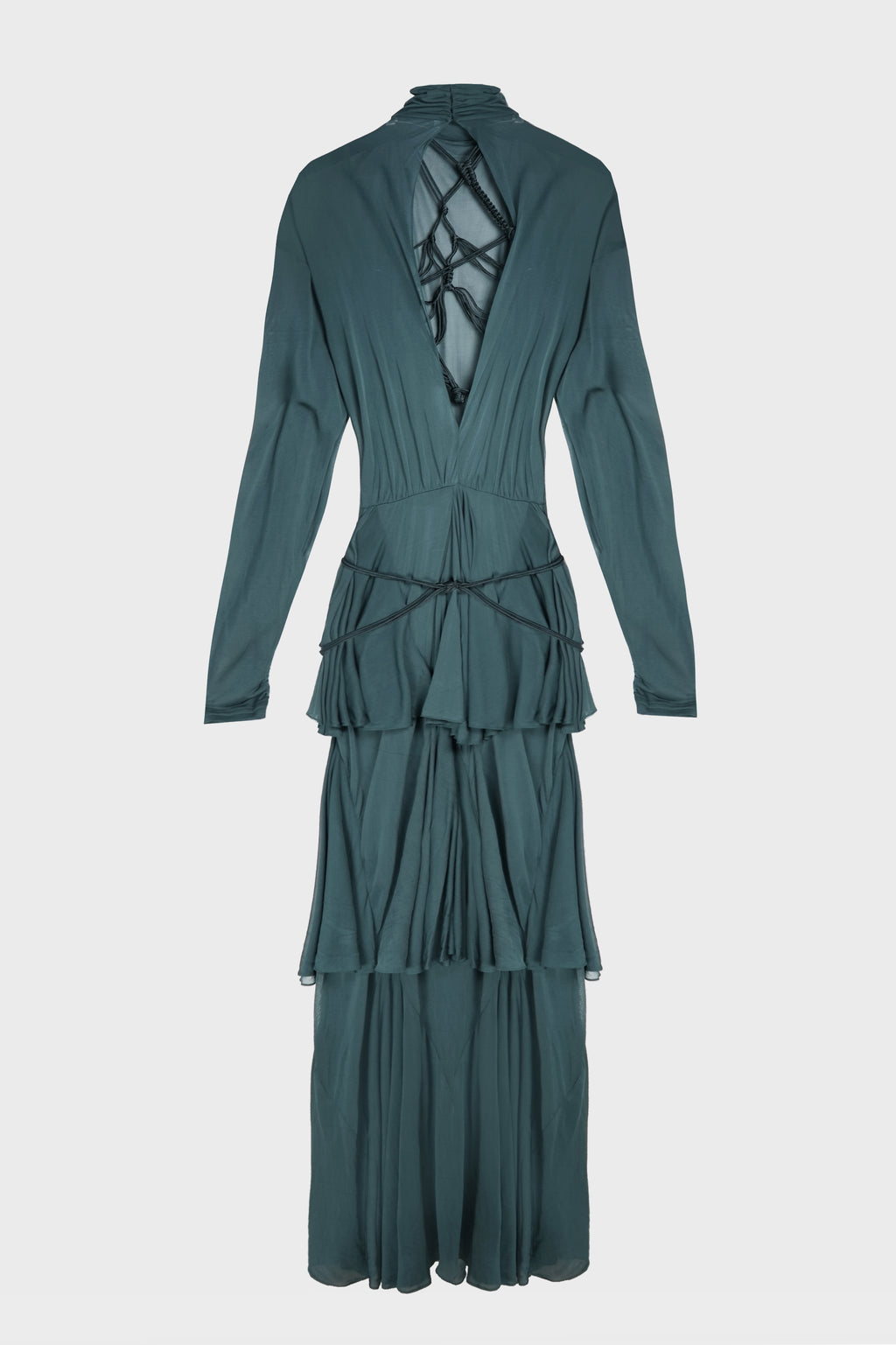 SOLEA BELTED DRAPE DRESS