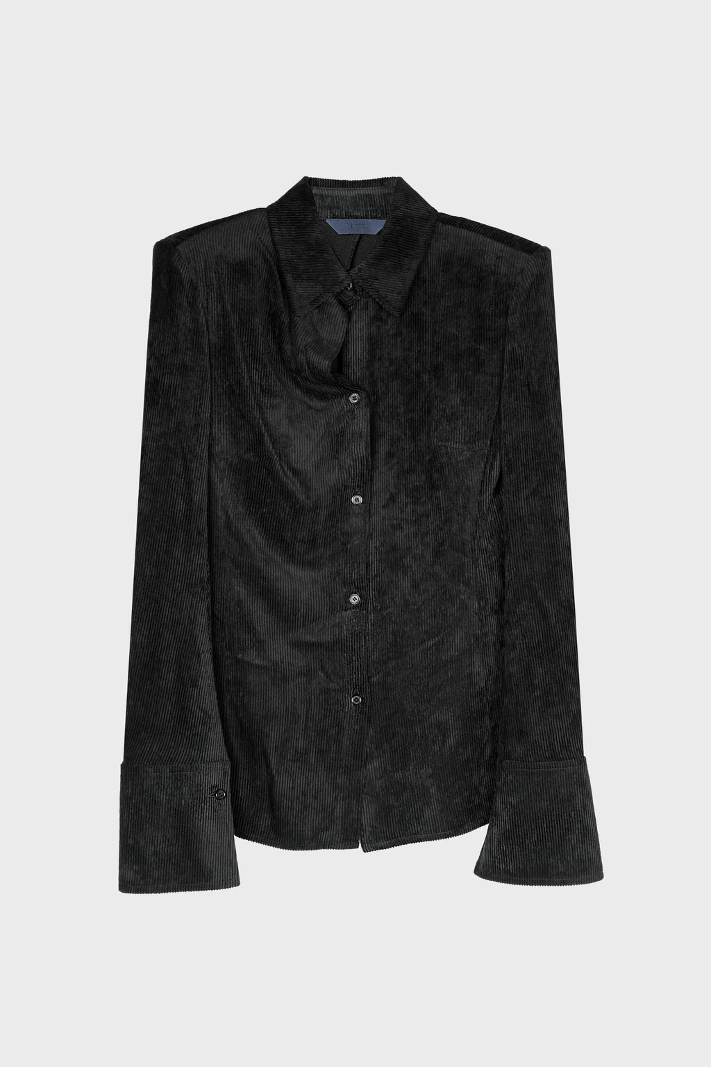 CUFFS RAYON VELVET BLOUSE