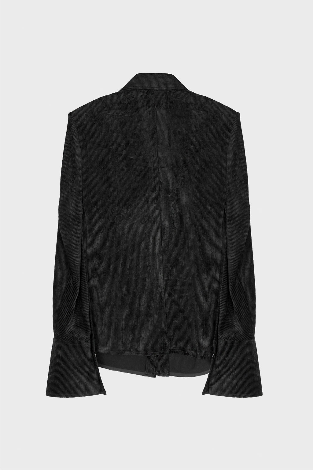 CUFFS RAYON VELVET BLOUSE