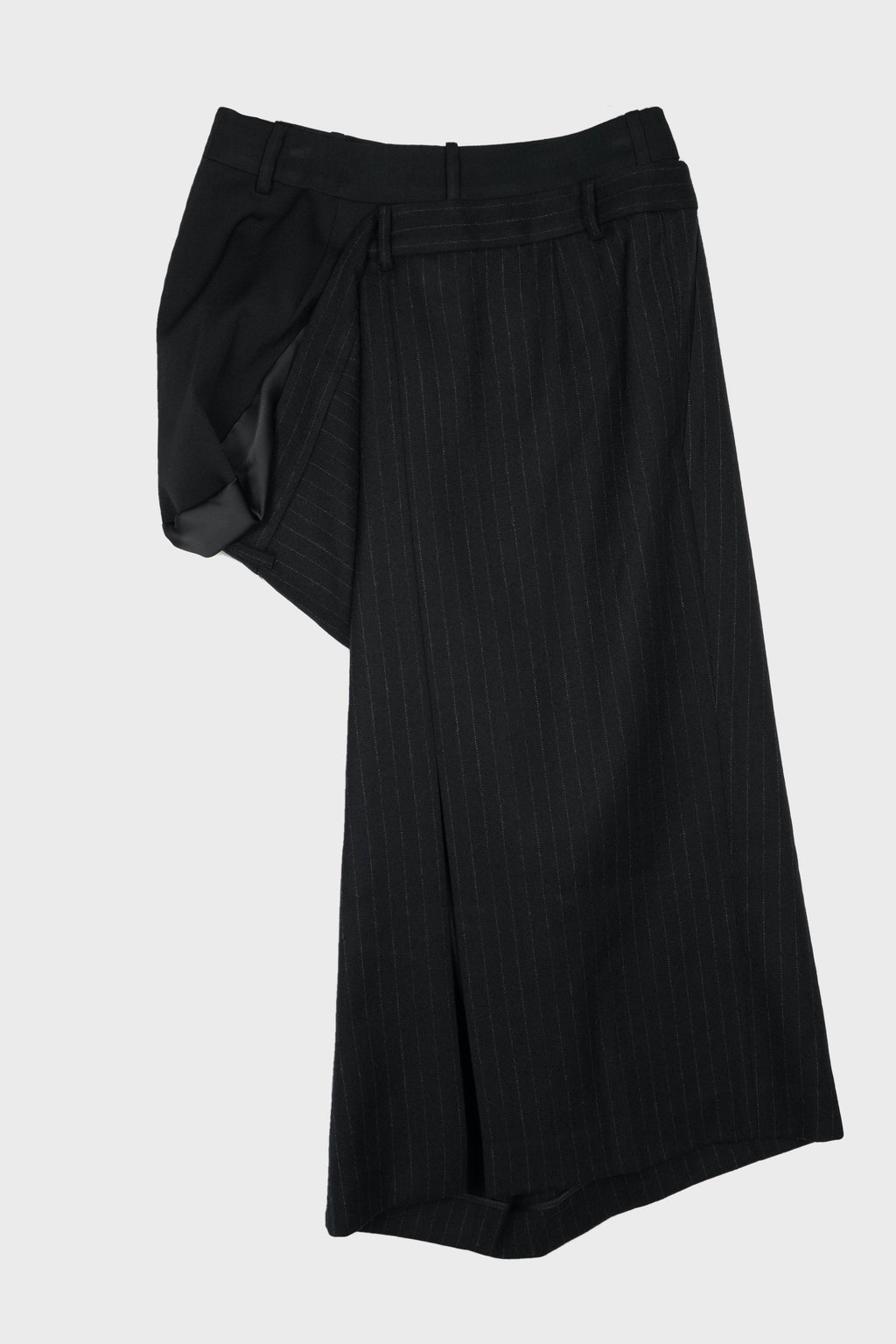 DOUBLE LAYER STRIPED SKIRT