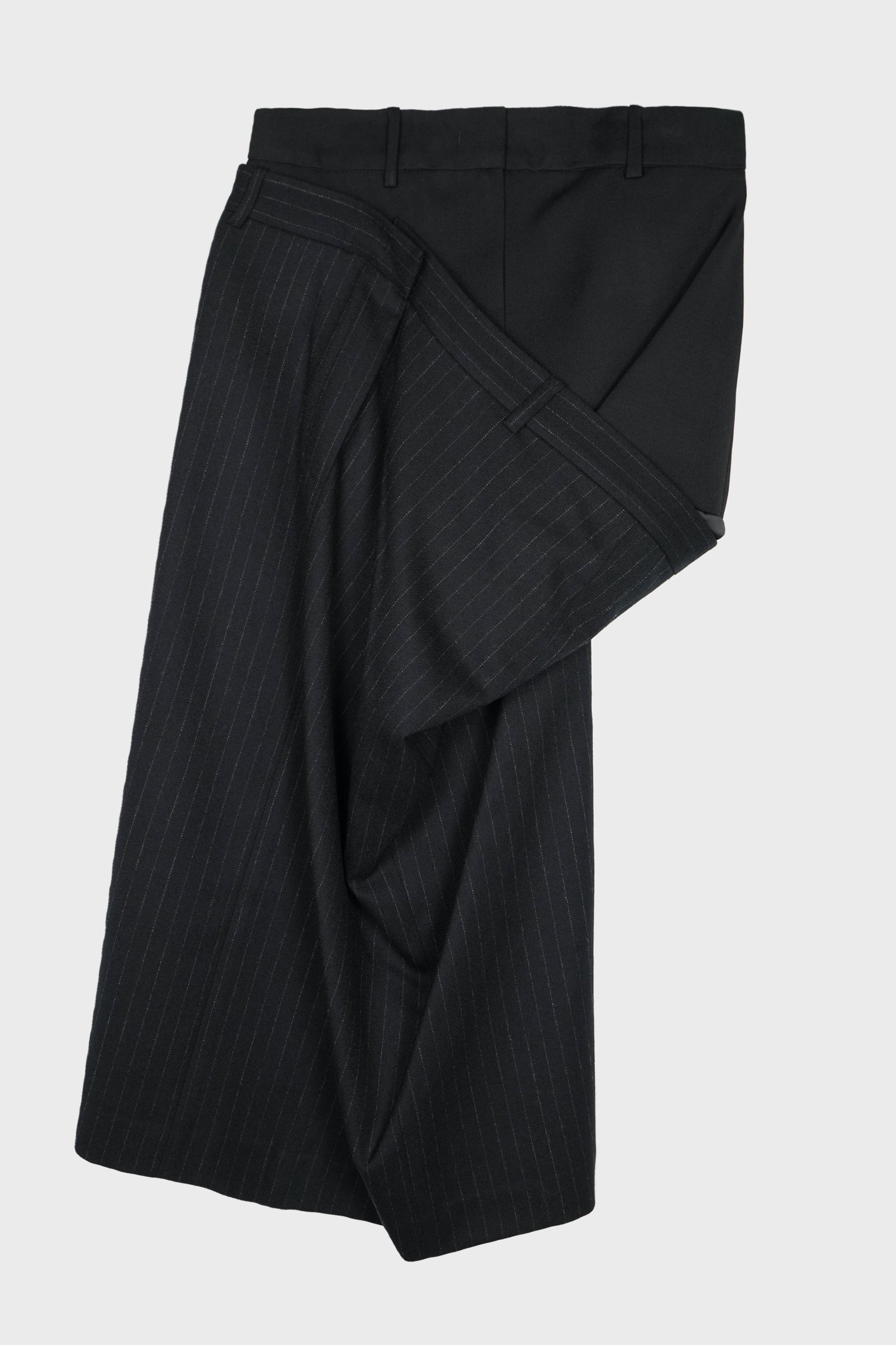 DOUBLE LAYER STRIPED SKIRT