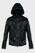 HOODED ZIP BLOUSON