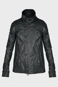 HIGH NECK BLOUSON DARK GREY BLACK