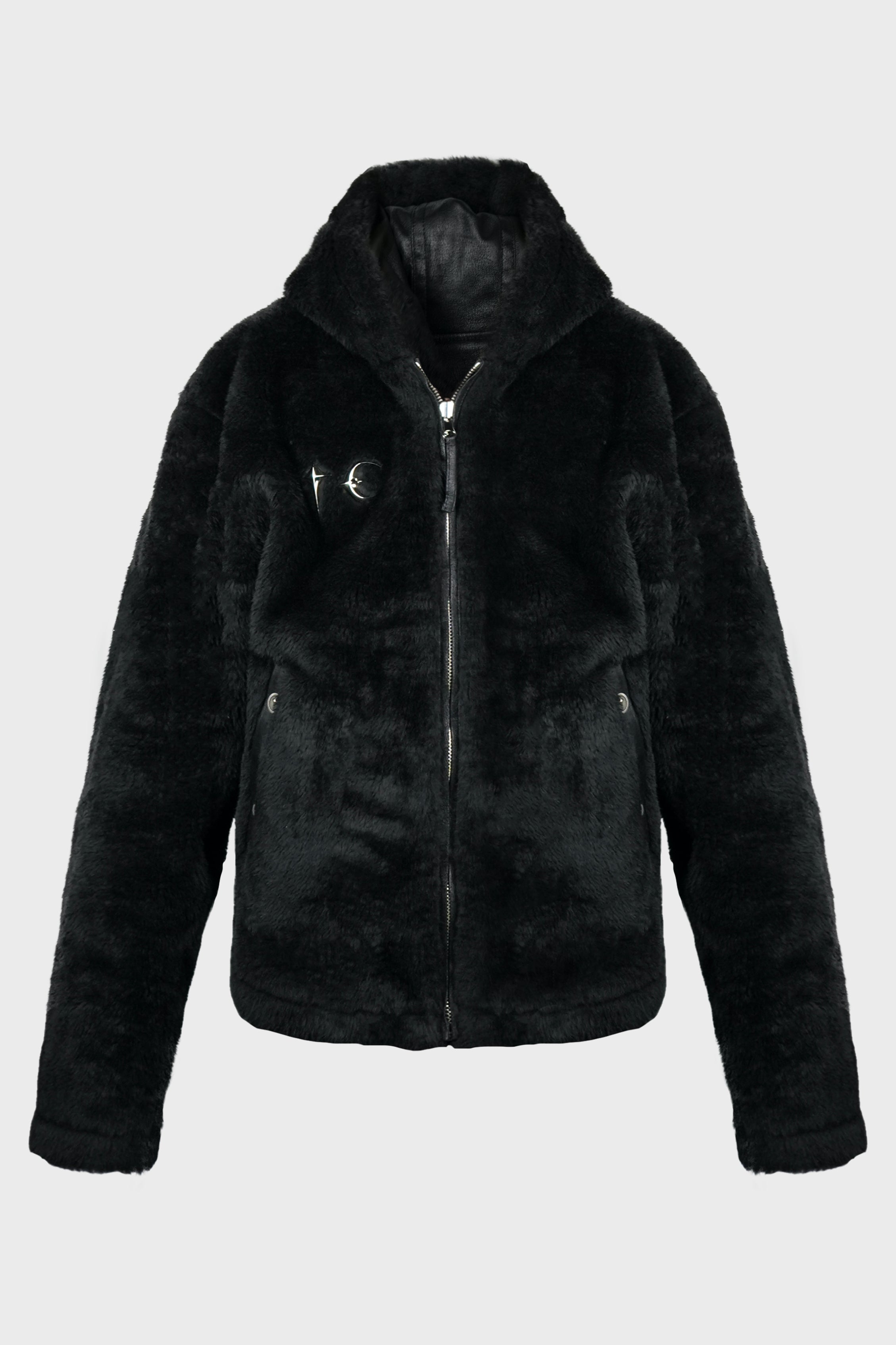 TC REVERSIBLE SHEARLING JACKET BLACK