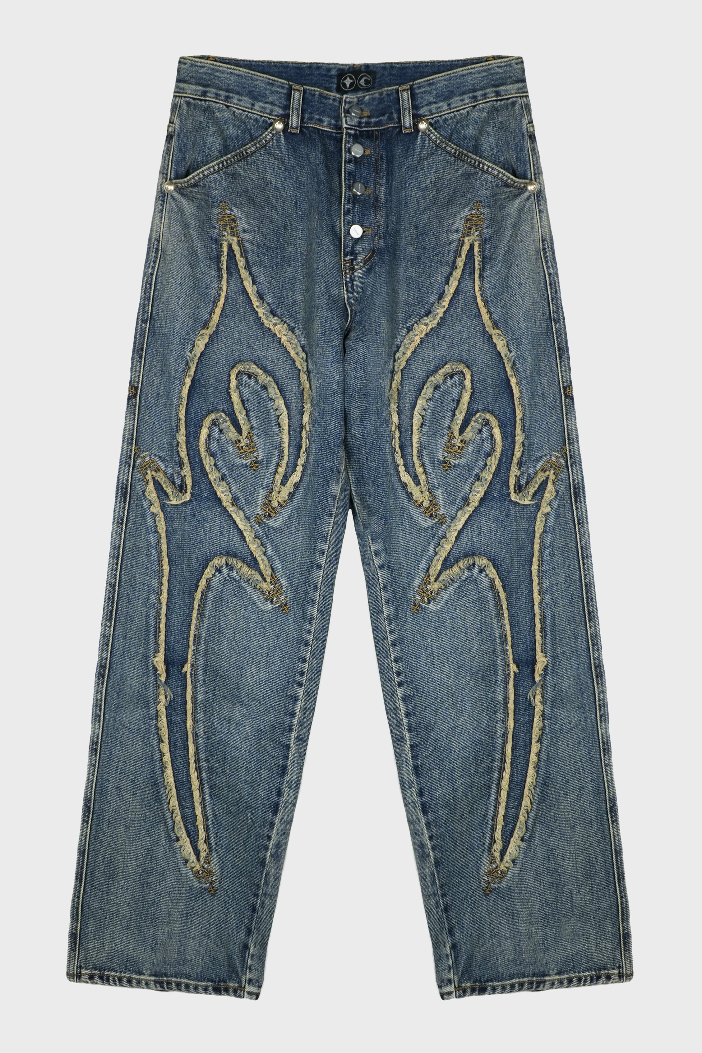 TRIBAL DENIM PANTS