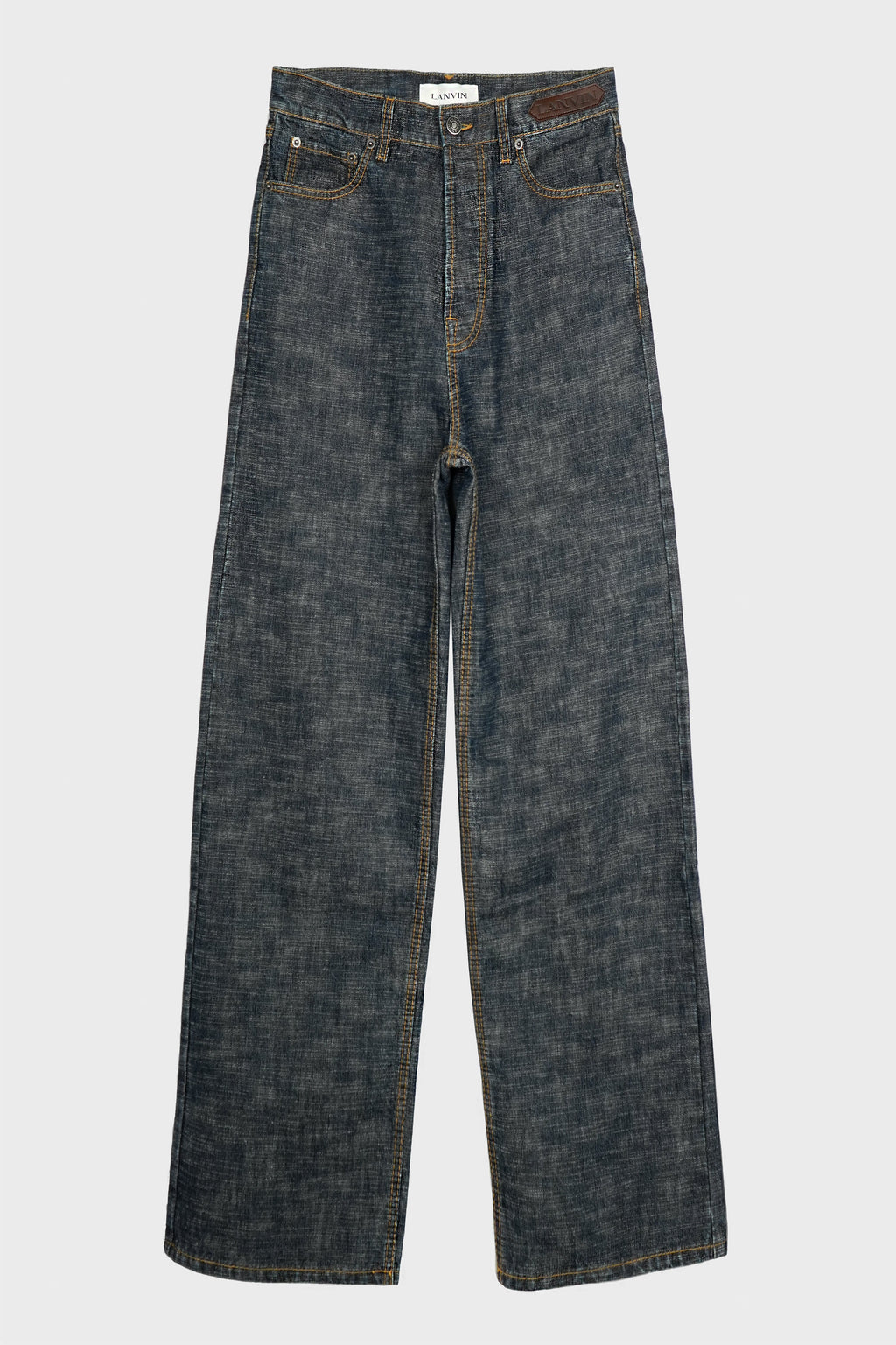 DENIM BAGGY TROUSERS NAVY BLUE