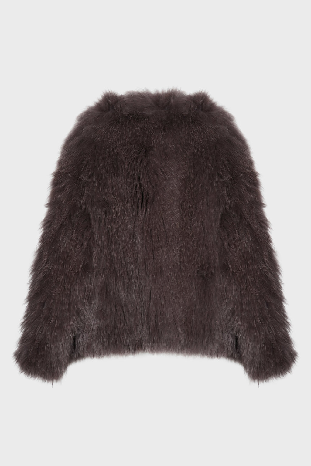 JACKET 50CM KNITTED FOX DEEP GRENAT