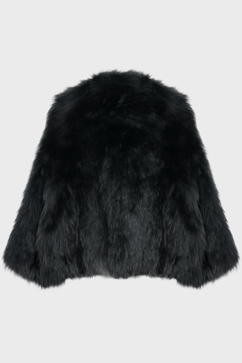 JACKET 50CM KNITTED FOX NOIR