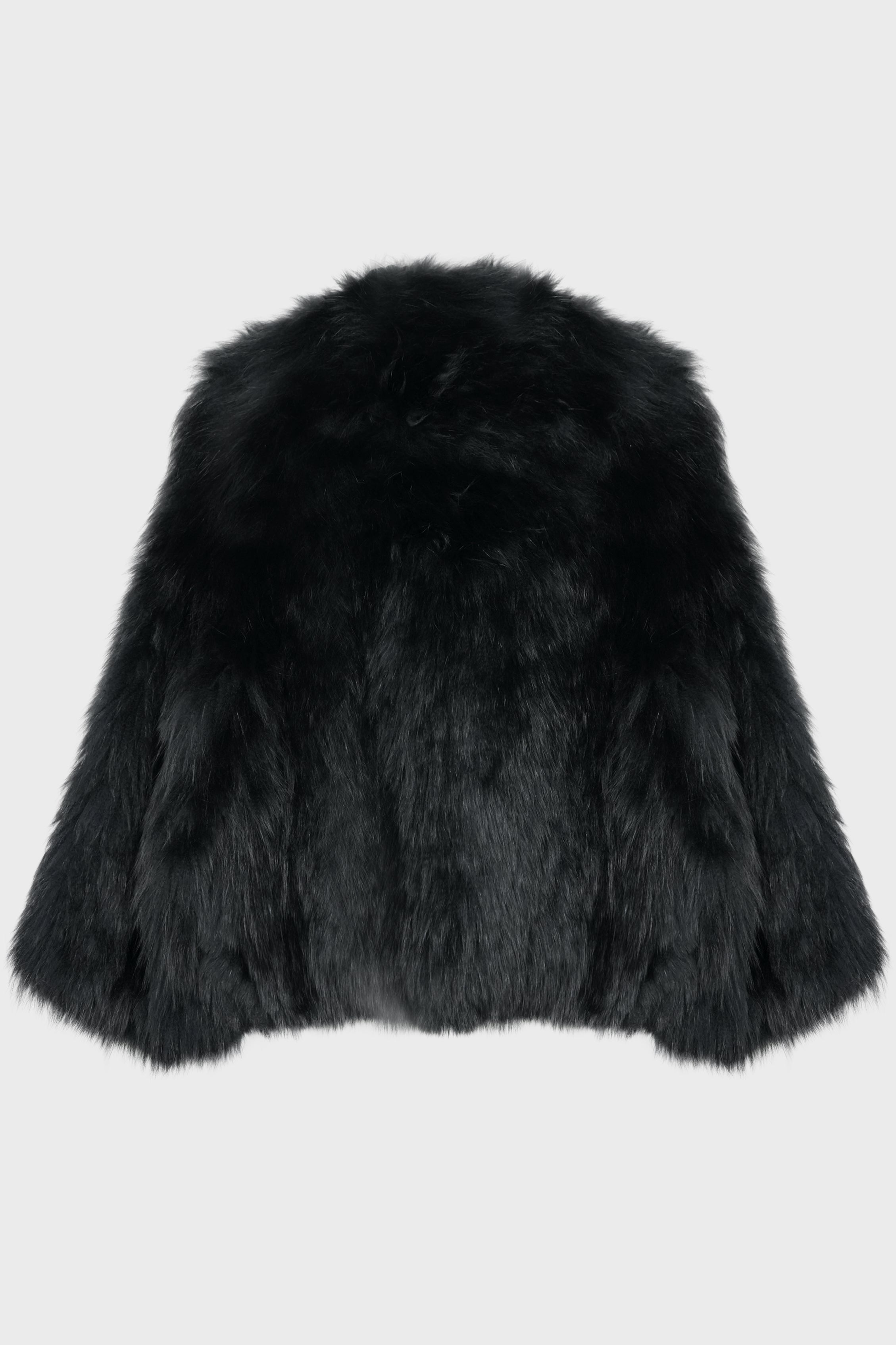 JACKET 50CM KNITTED FOX NOIR