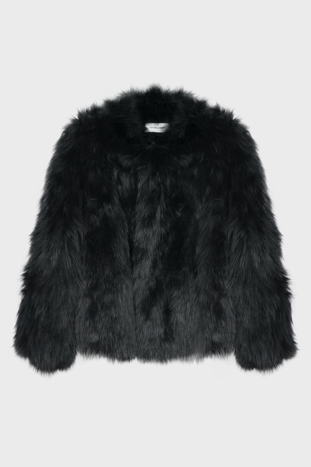 JACKET 50CM KNITTED FOX NOIR