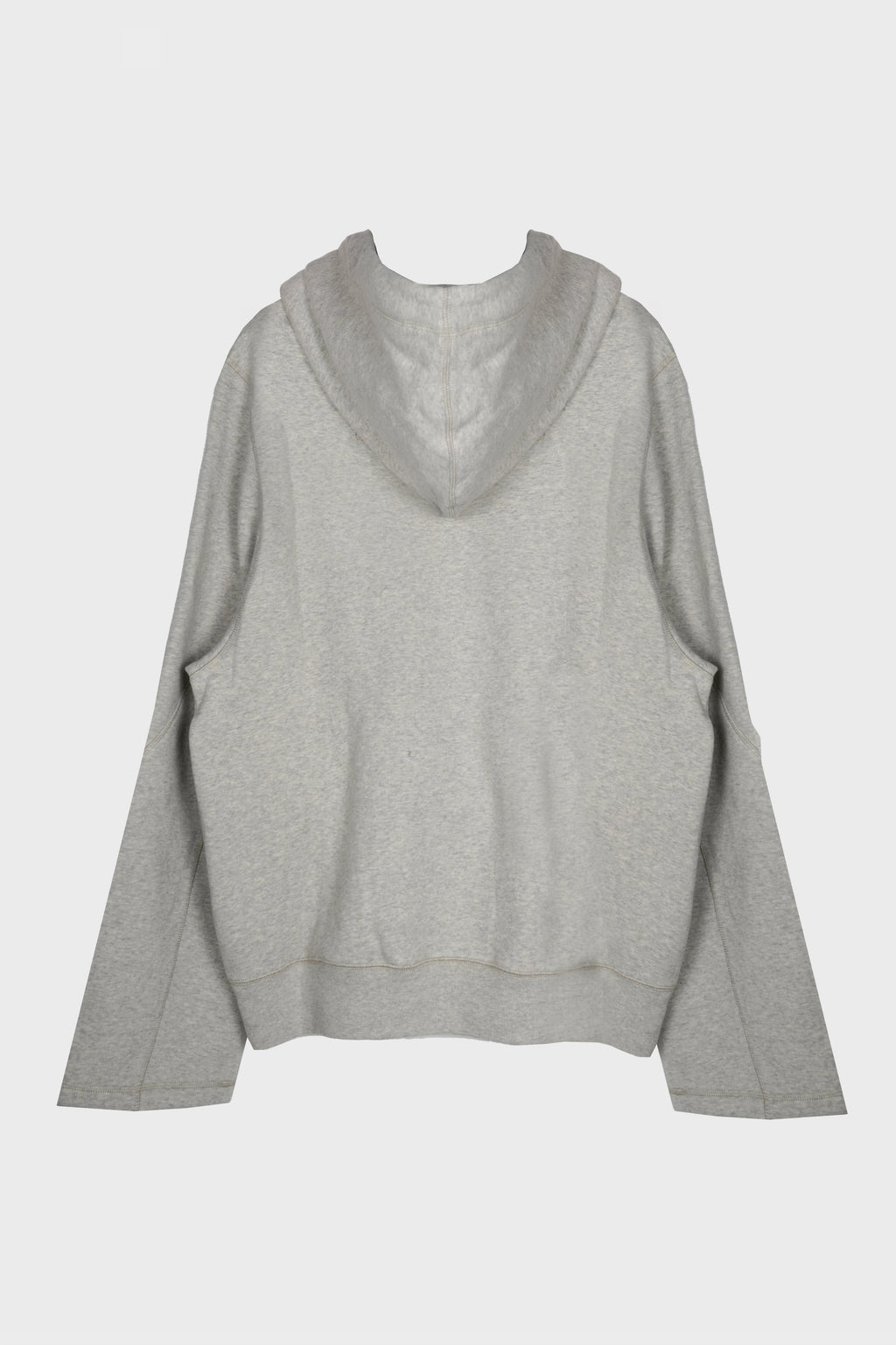 HOODIE DETAIL LOGO HEATHER GREY