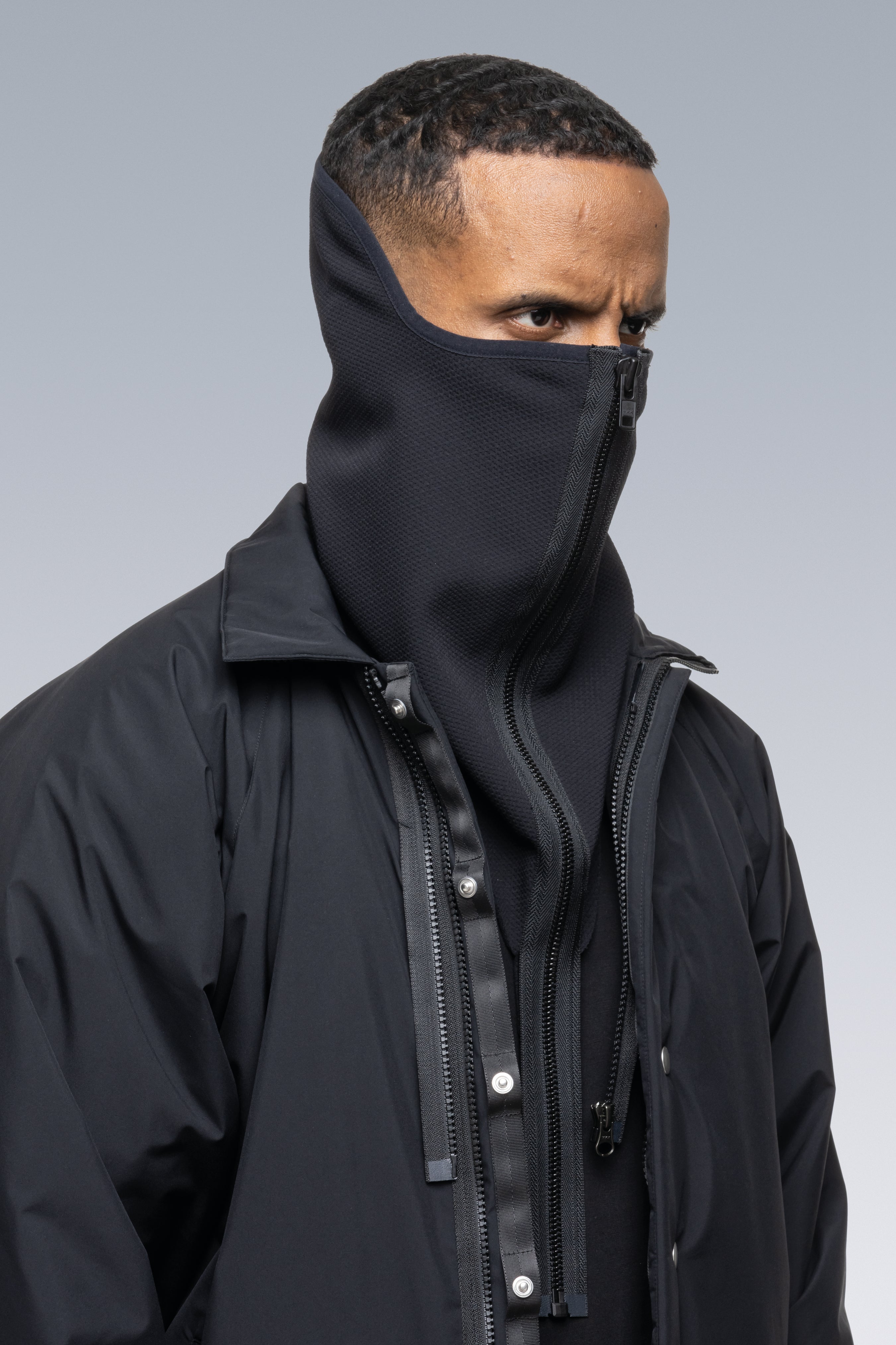 NG4-SS Modular Zippered schoeller® 3XDRY® WB-400™ Neck Gaiter - Black