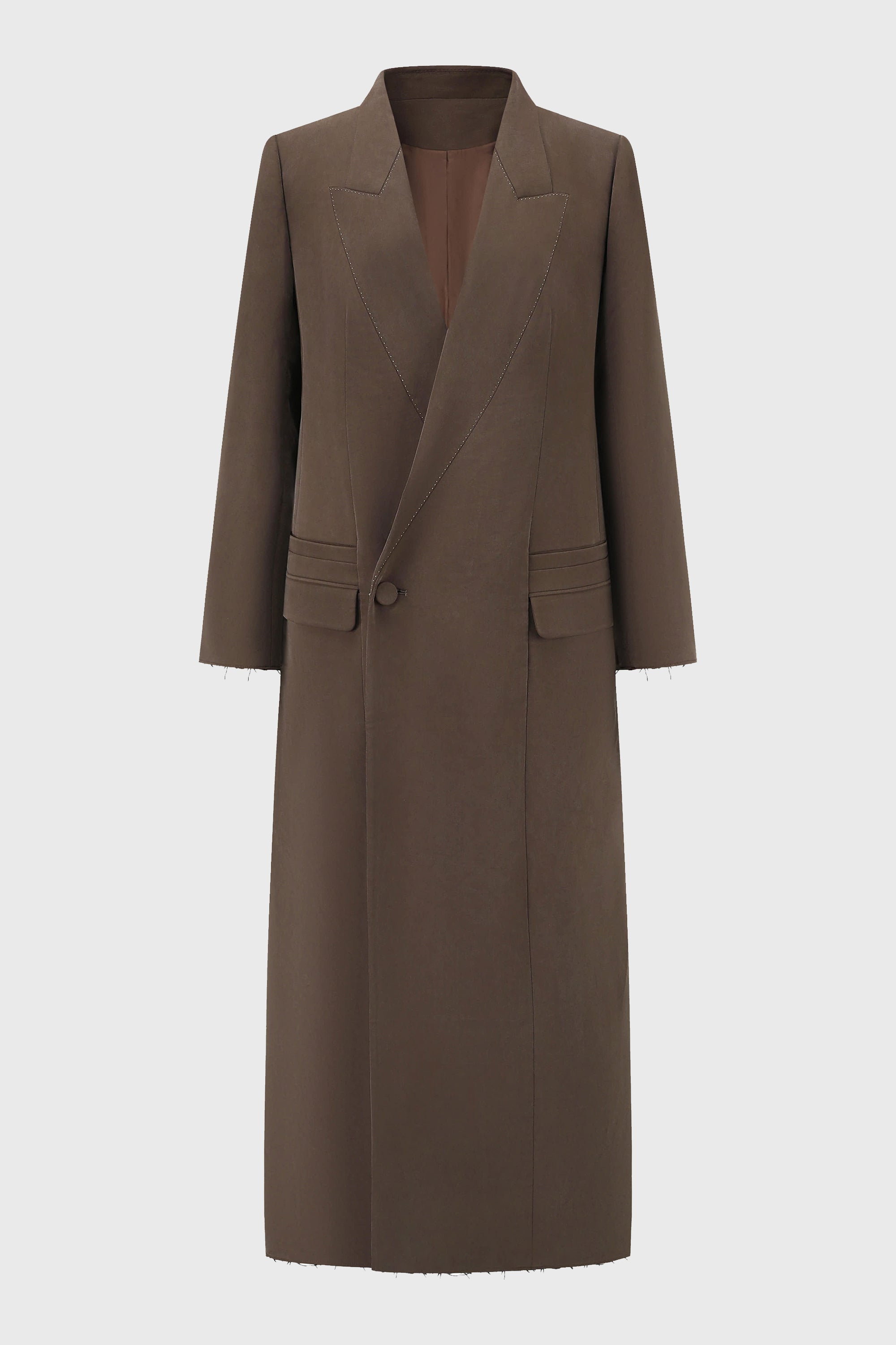 TAILORED OVERSIZED COAT COFFEE