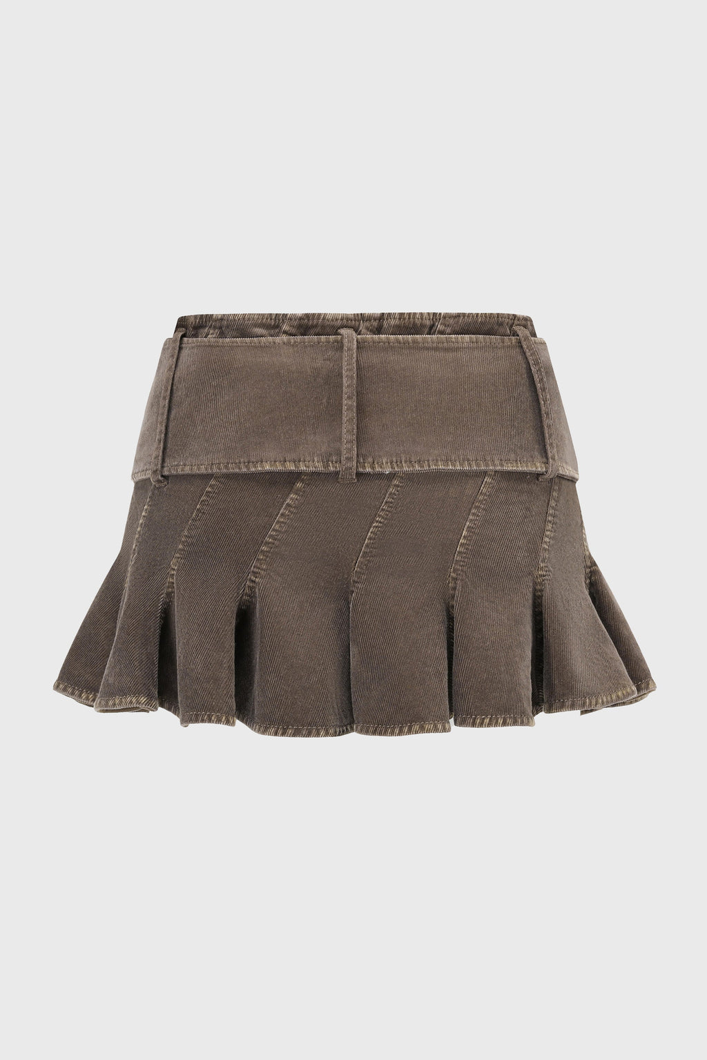 WASHED TIE-WAISTED SKIRT