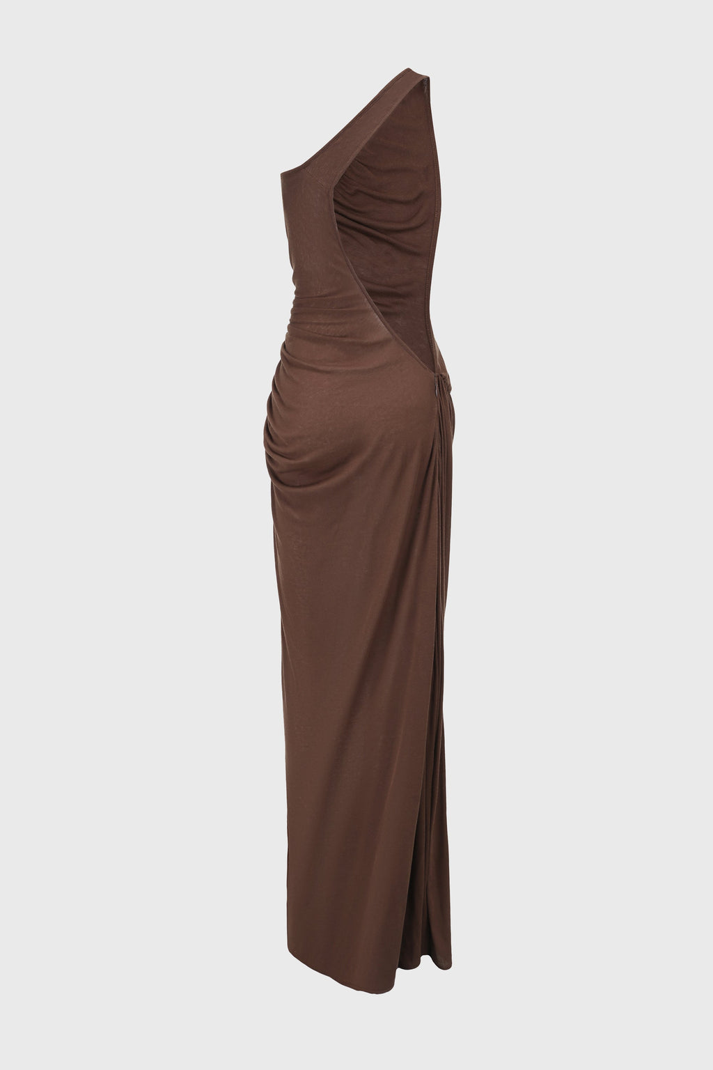 VENUS DRESS REDDISH BROWN