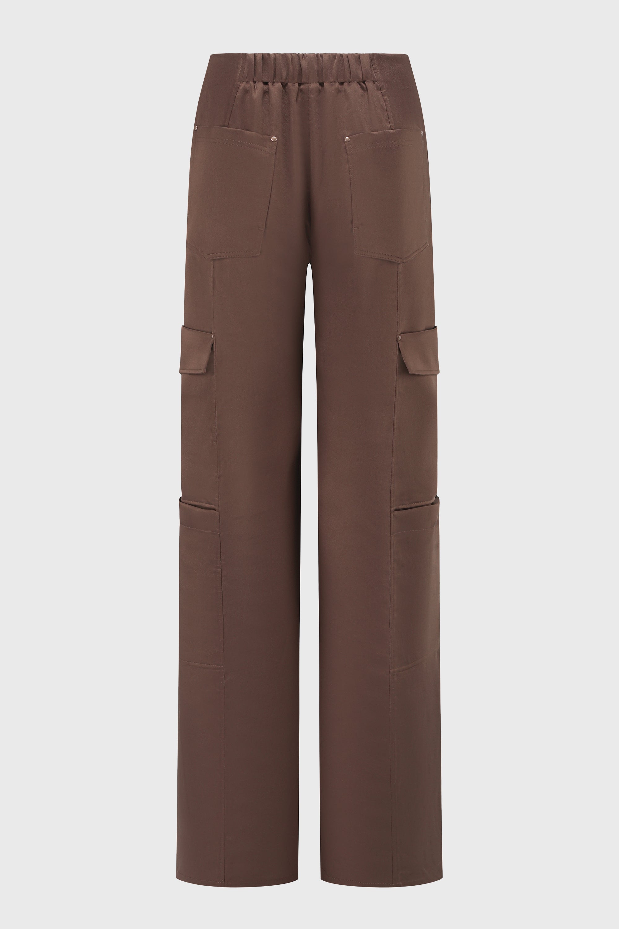 TAILORED STRAIGHTLEG CARGO PANTS REDDISH BROWN