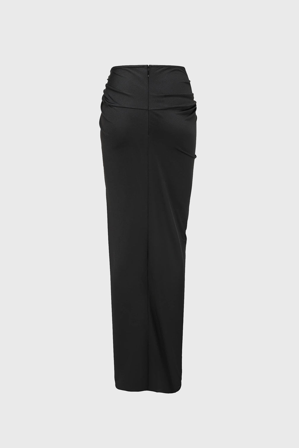 TWISTED DRAPED SKIRT BLACK