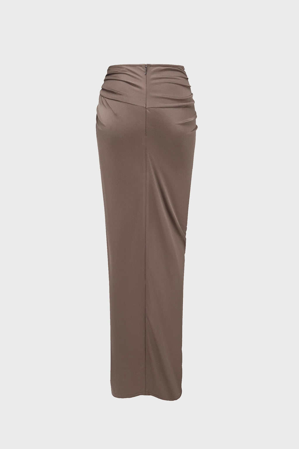 TWISTED DRAPED SKIRT MIST GREY