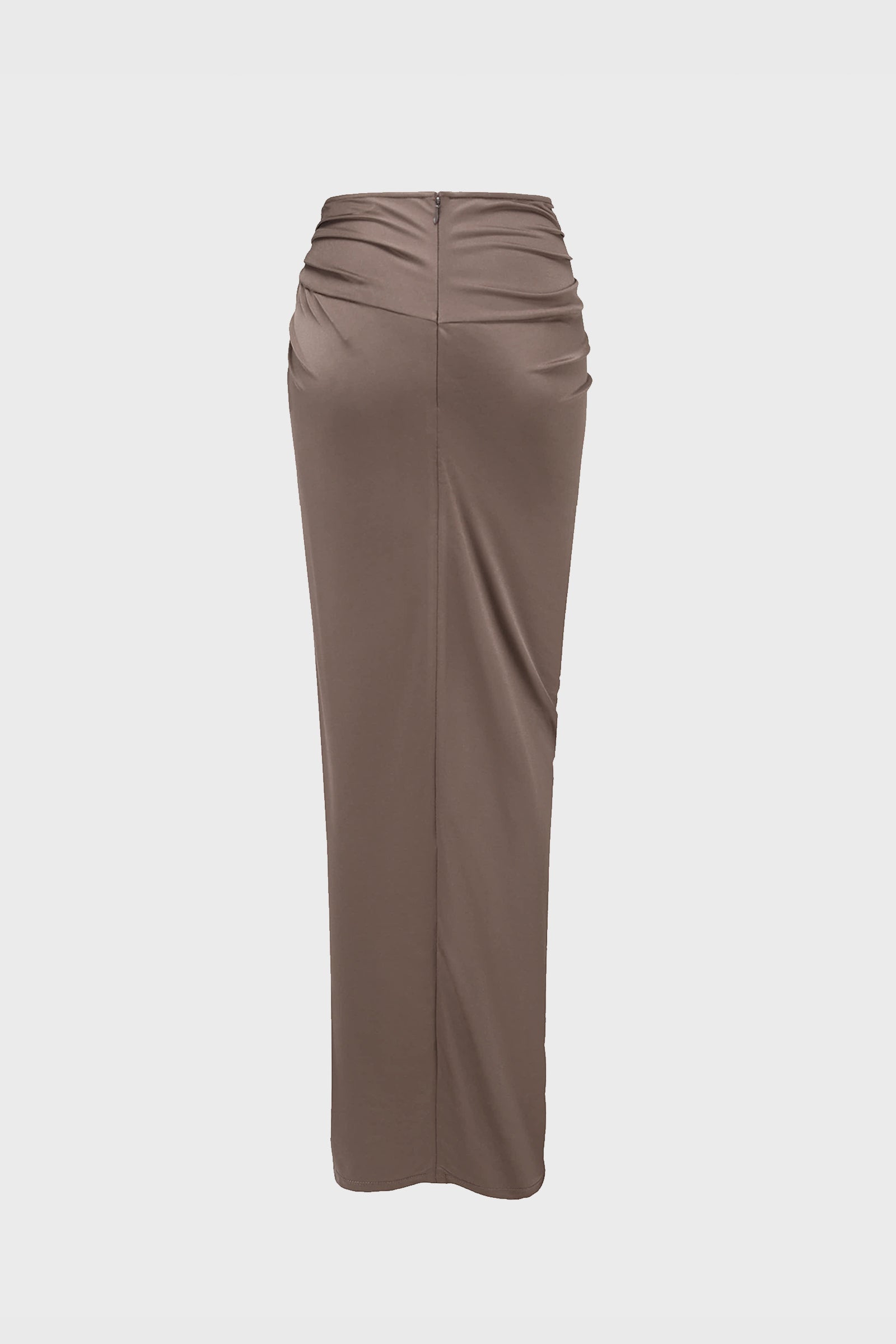TWISTED DRAPED SKIRT MIST GREY