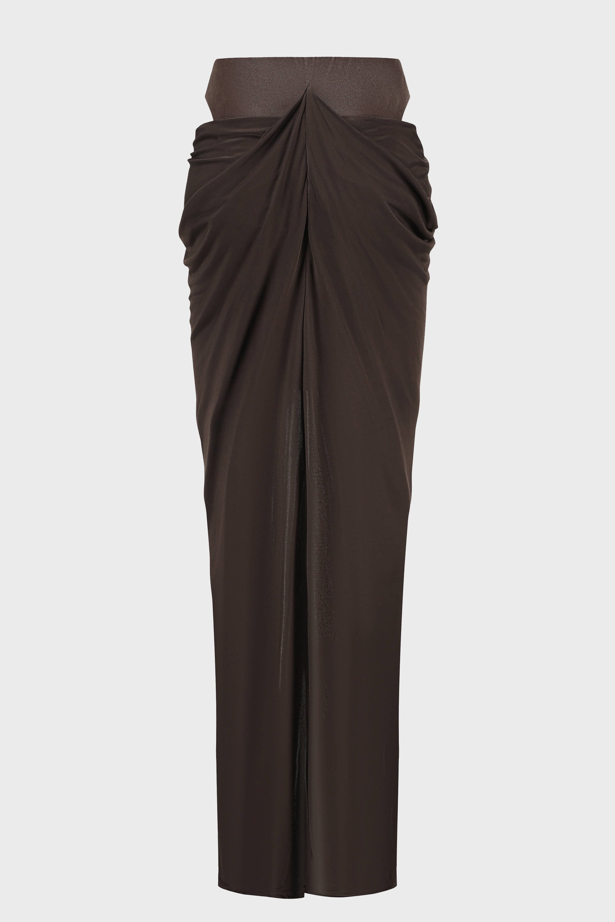 MU LAN MIDI SKIRT COFFEE