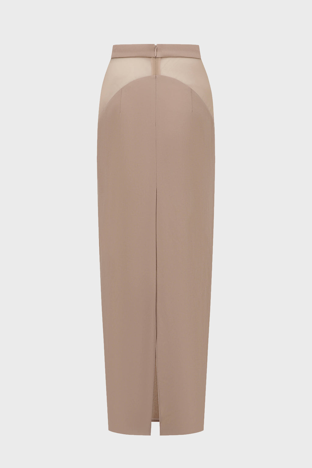 TAILORED PANELED SKIRT PINK MIST