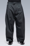 P48-CH Micro Twill Pleated Trouser - Schwarzgrün
