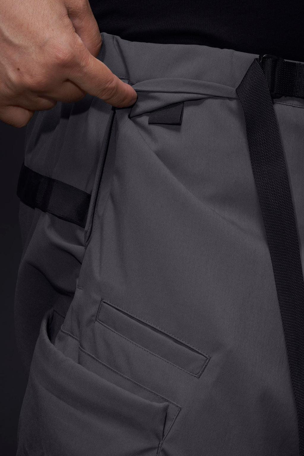 P55-M Nylon Stretch Cargo Trouser - Blaugrau