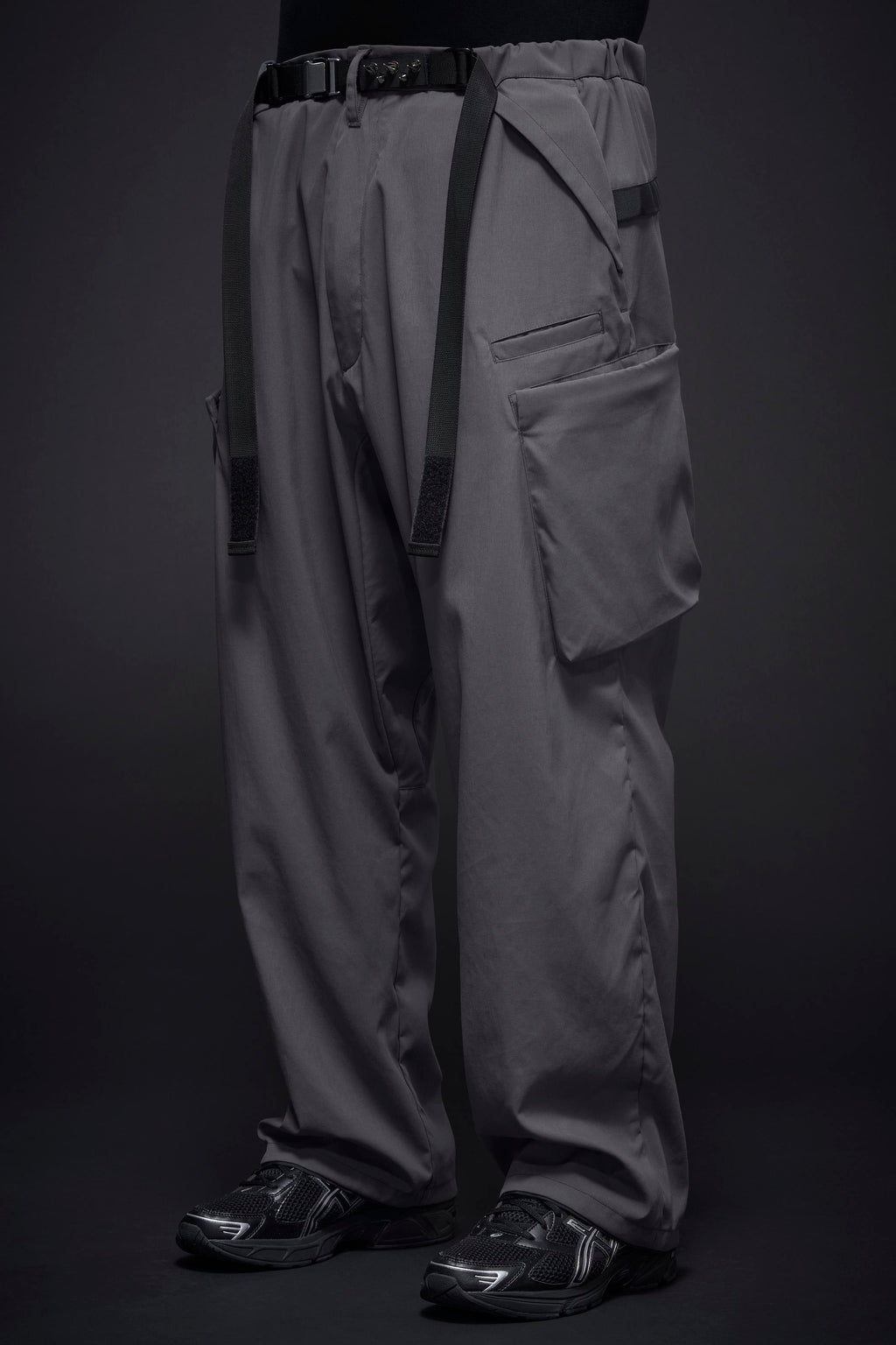 P55-M Nylon Stretch Cargo Trouser - Blaugrau