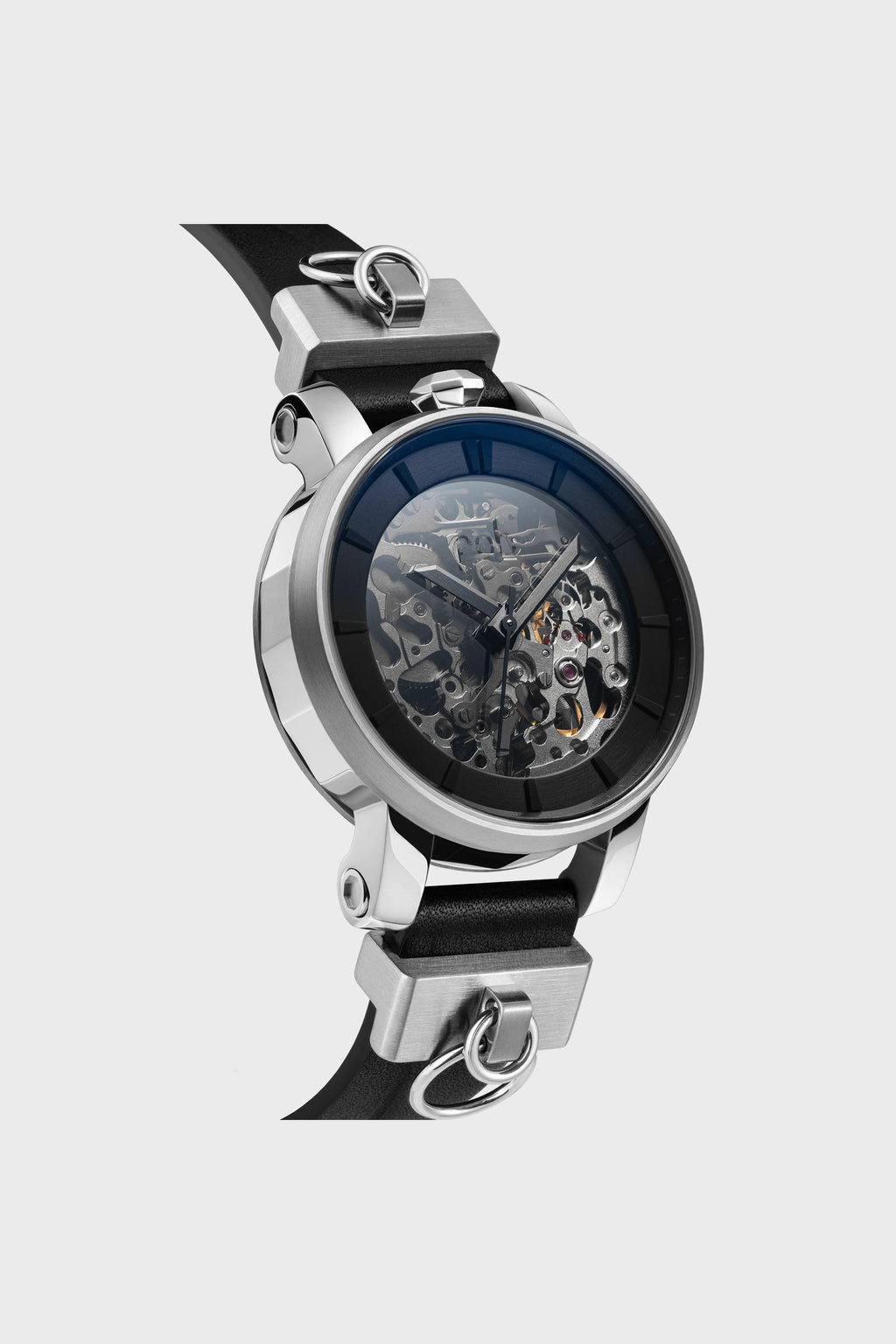 R360 SILVER METAL / TRIPLE BLACK LEATHER