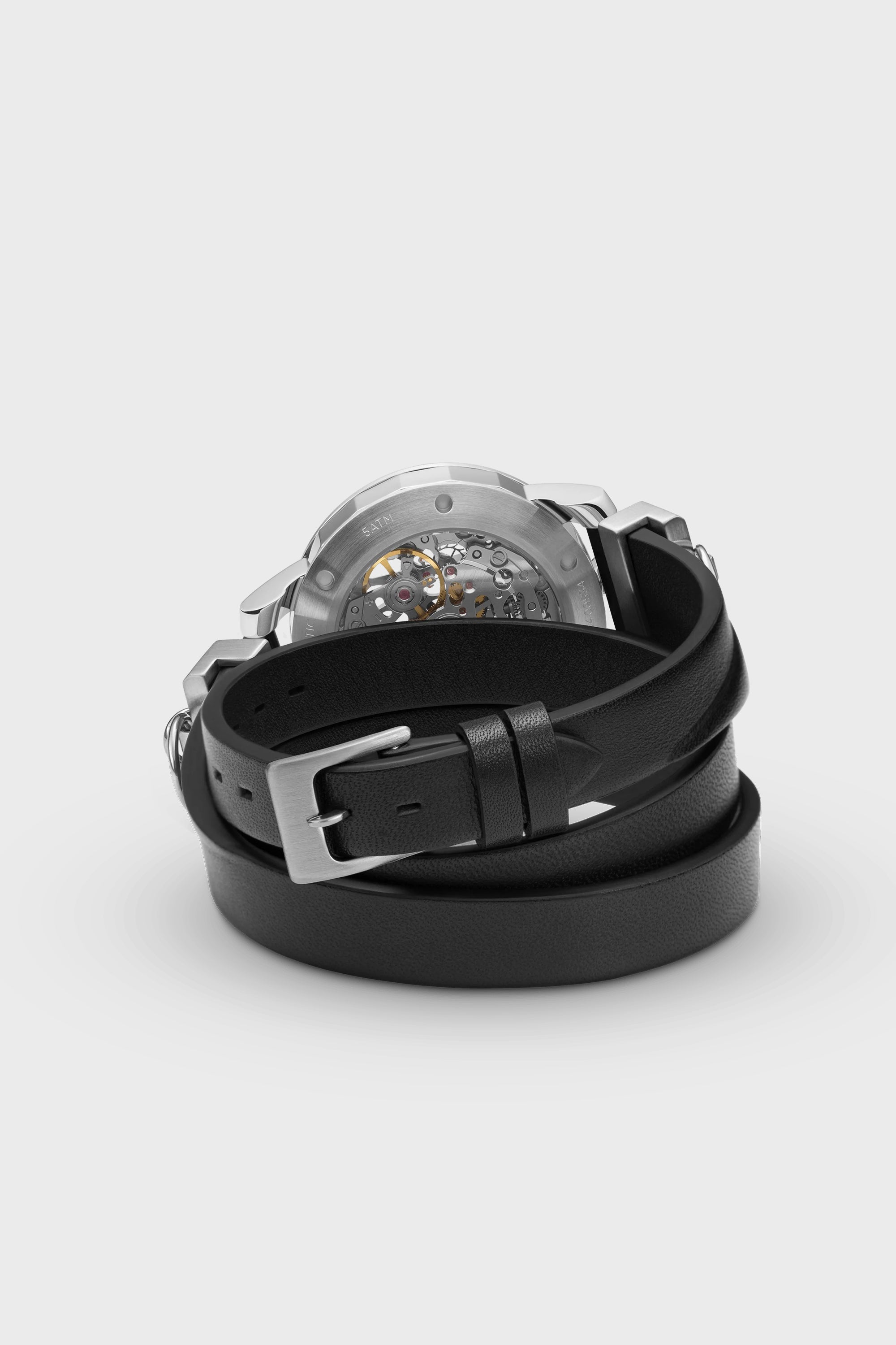 R360 SILVER METAL / TRIPLE BLACK LEATHER