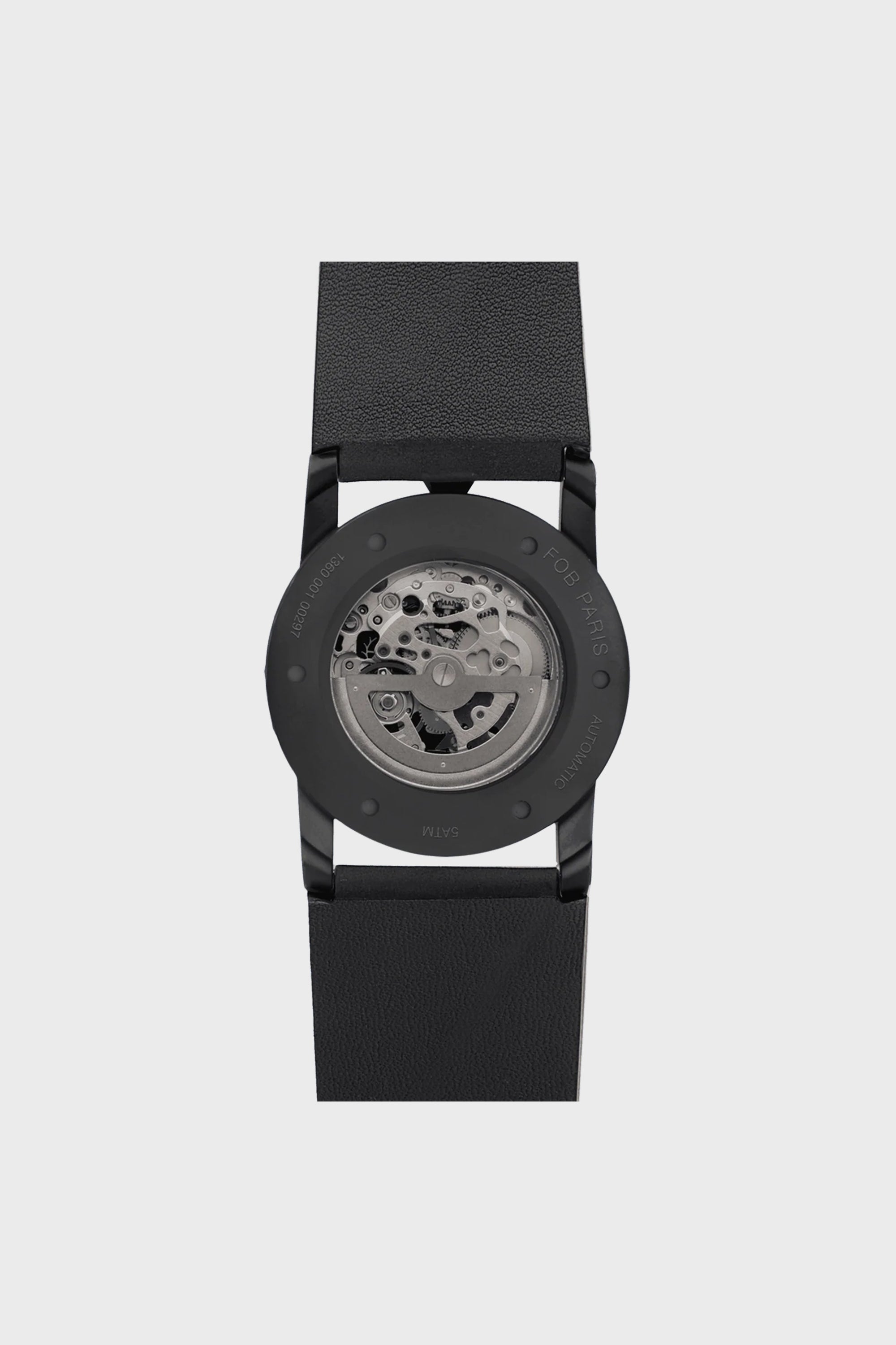 R413 BLACK MATTE SKELETON / BLACK LEATHER