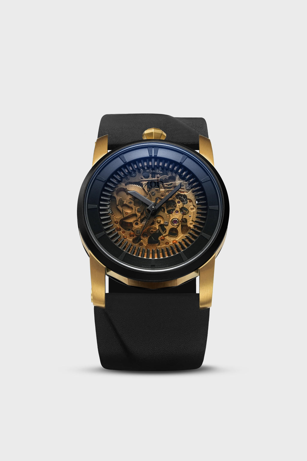 R413 GOLD / BLACK LEATHER