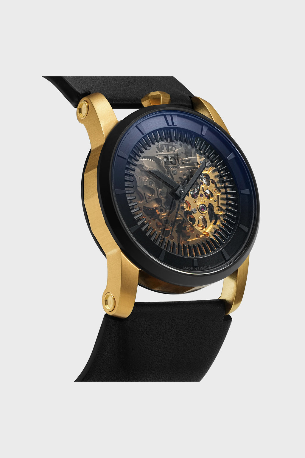 R413 GOLD / BLACK LEATHER