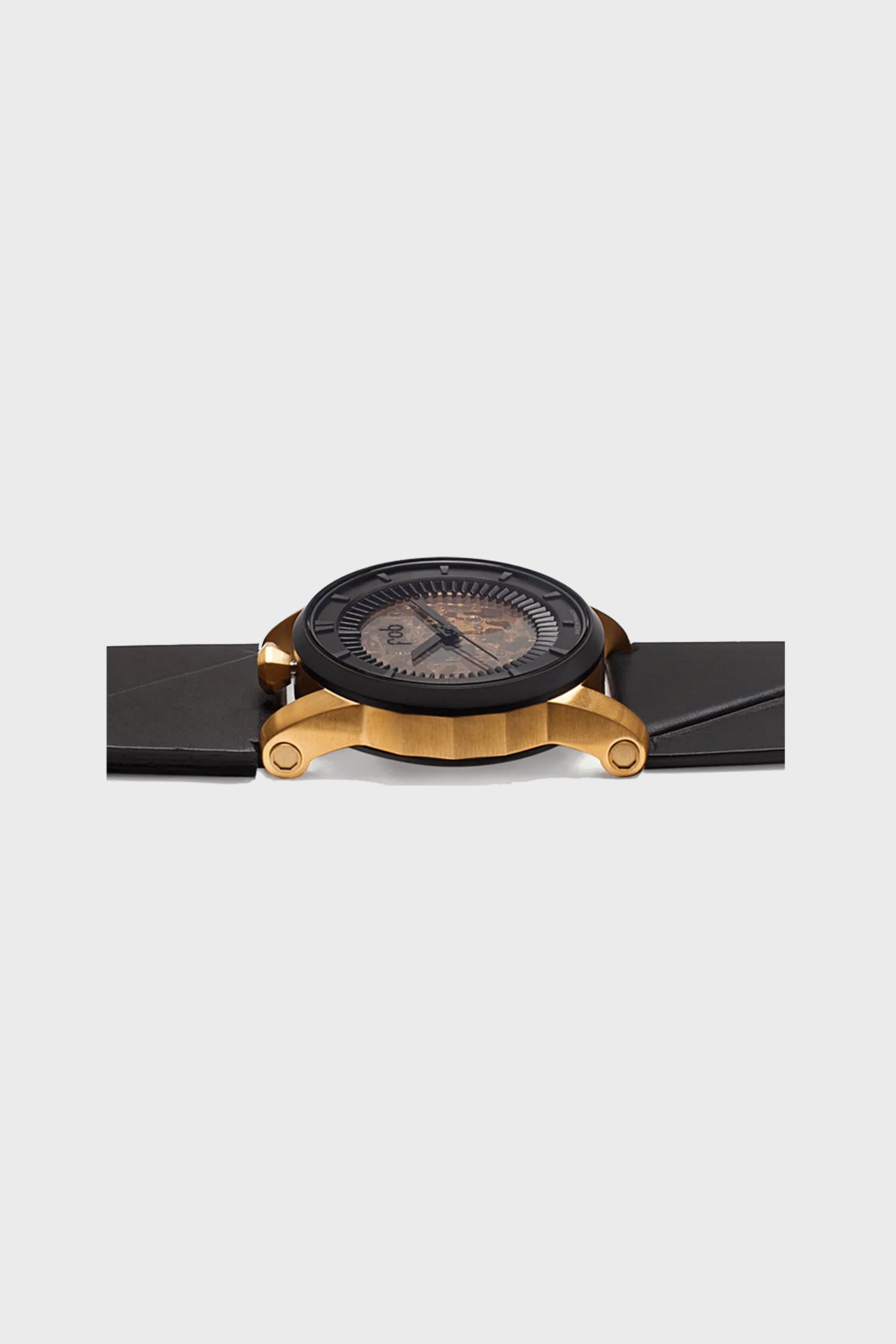R413 GOLD / BLACK LEATHER