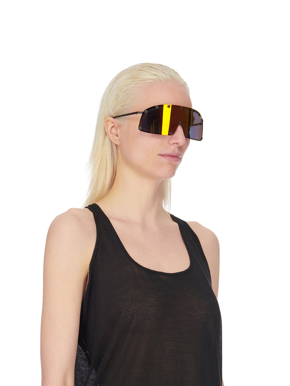 SUNGLASSES SHIELDING BLK TEMPLE/RAINBOW LENS