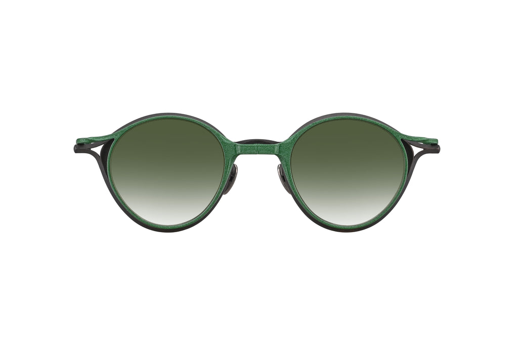 ANTIQUE BRONZE + DARK GREEN CLIP SUNGLASSES