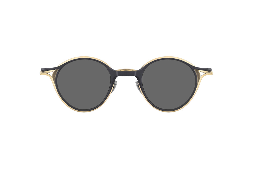 ANTIQUE GOLD + BLACK CLIP SUNGLASSES