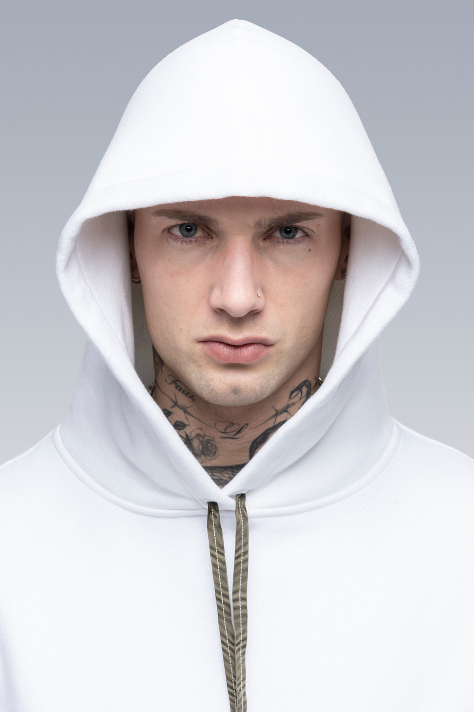 S34-PR Organic Cotton Hooded Sweatshirt - White