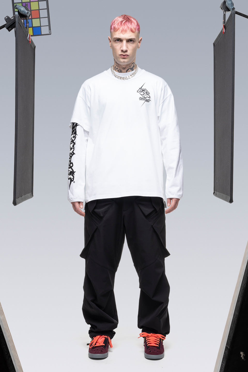 S29-PR-B 100% Organic Cotton Long Sleeve T-shirt - White