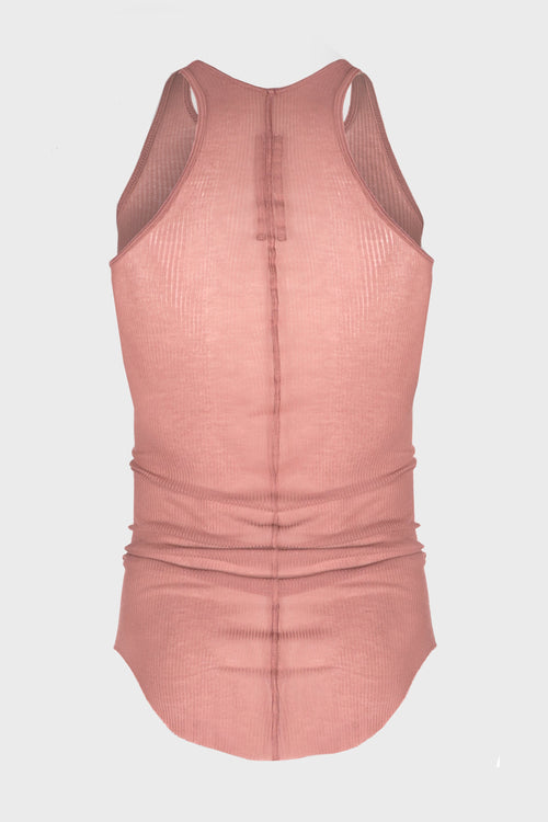 BASIC RIB TANK ROSEWOOD MENS