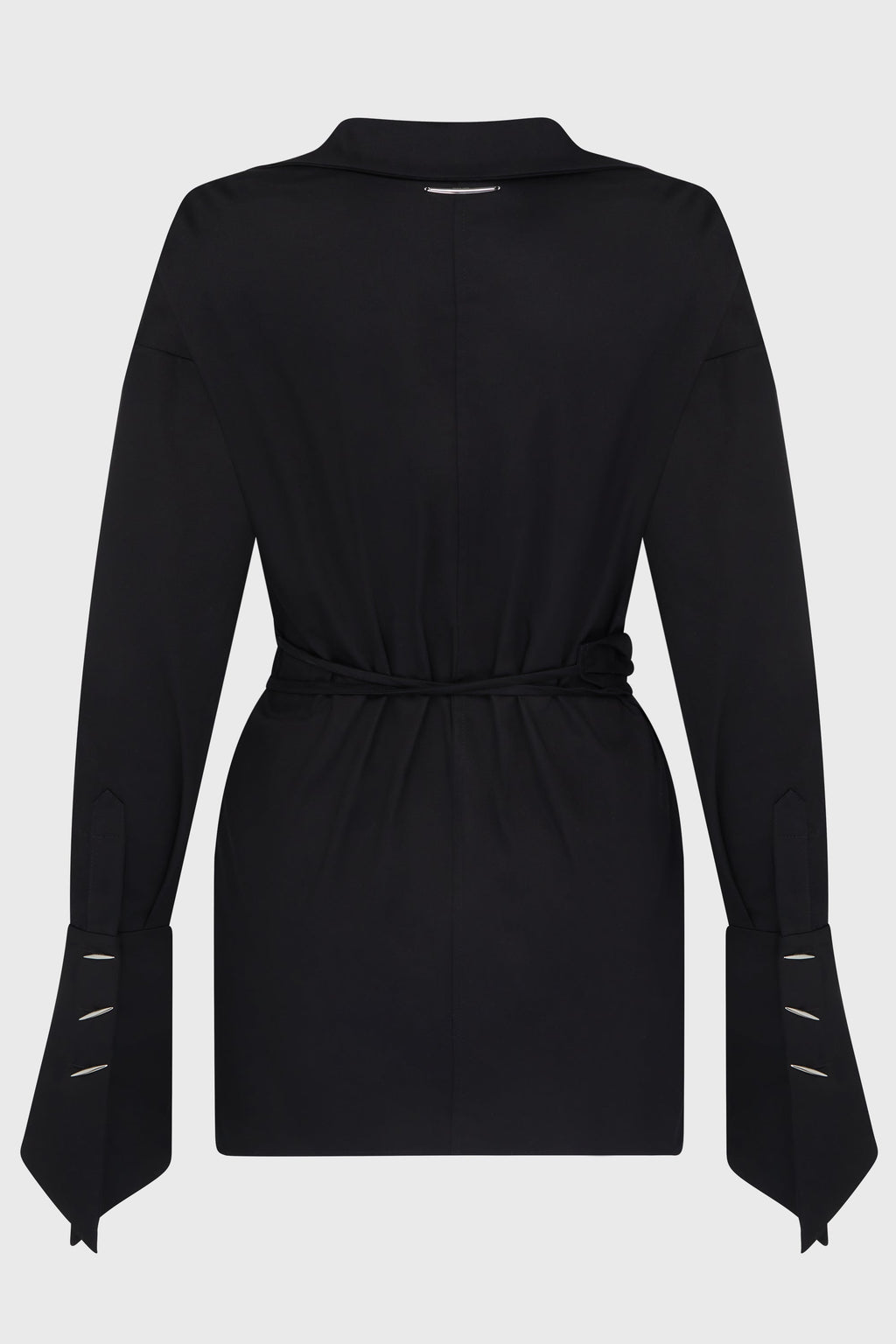 PIERCED DAGGER OVERSIZED WRAP SHIRT