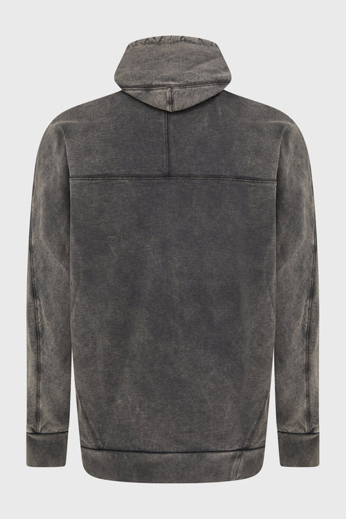 11 LOGO MASK HOODIE ACID GREY