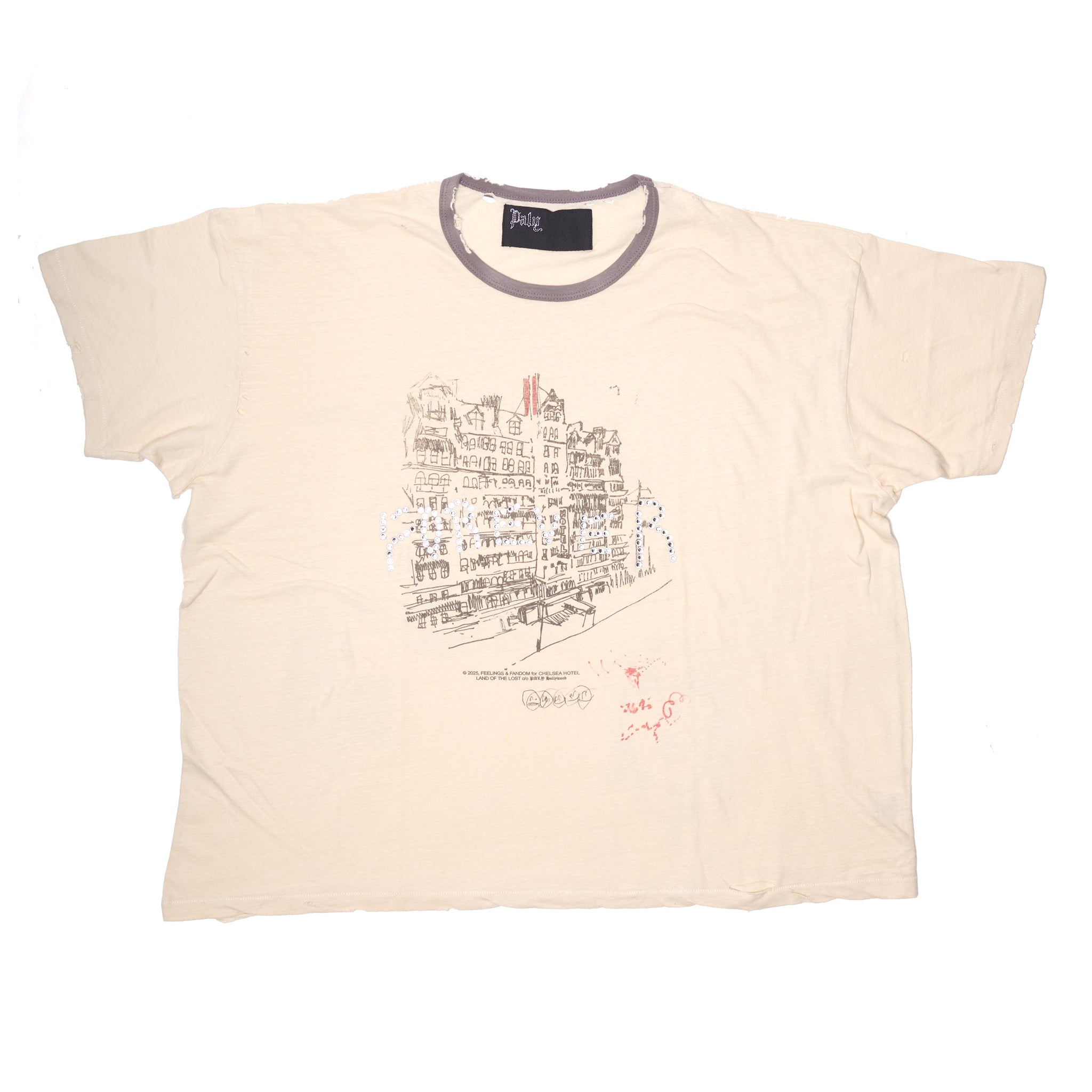 CHELSEay HOTEL TEE VINTAGE CREAM