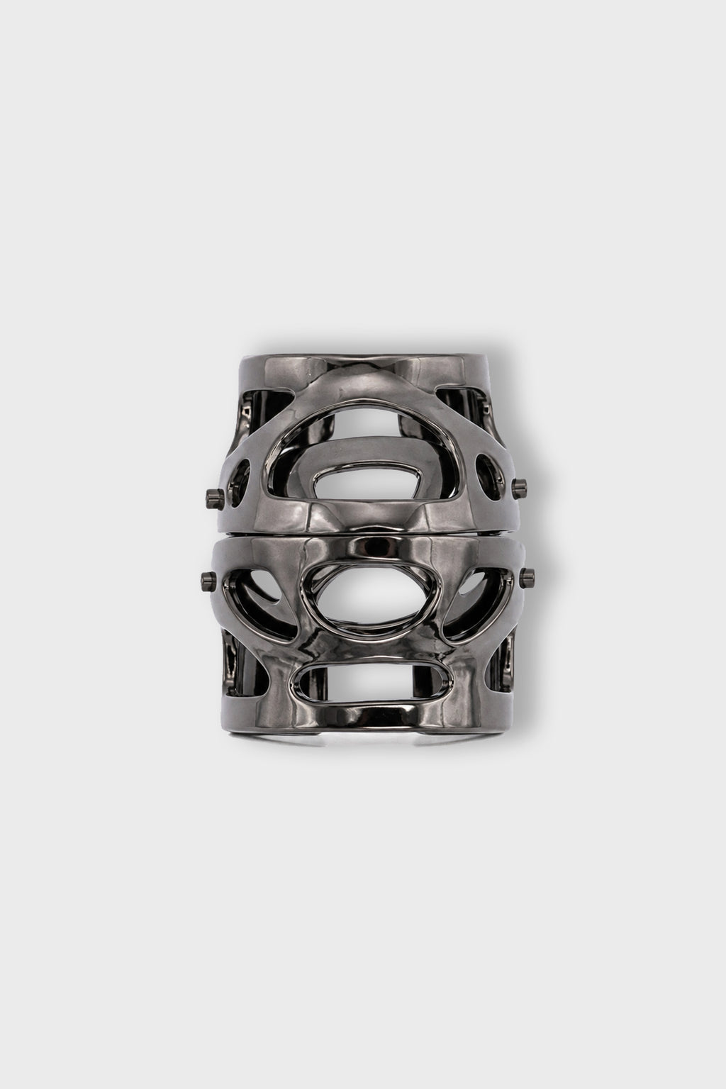 × JULIUS 7 INNER JOINT RING BLACK