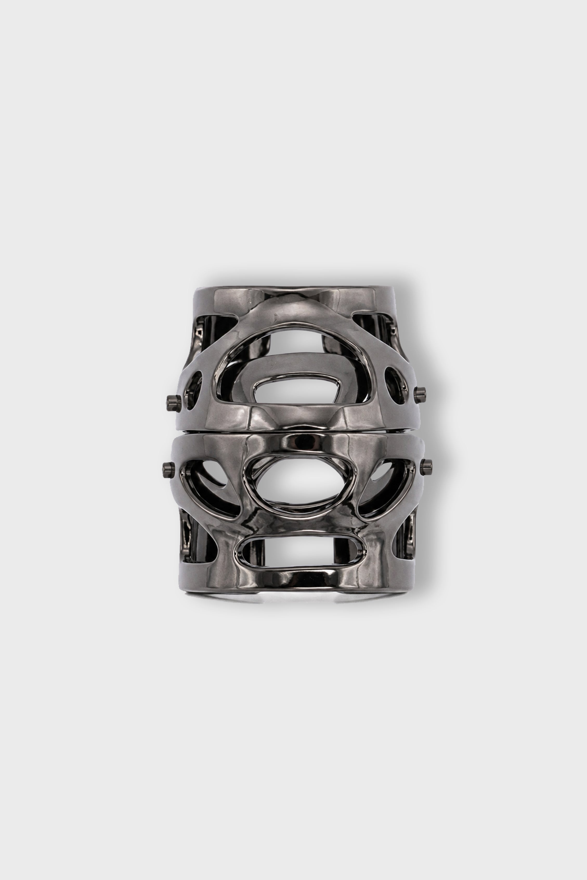 × JULIUS 7 INNER JOINT RING BLACK