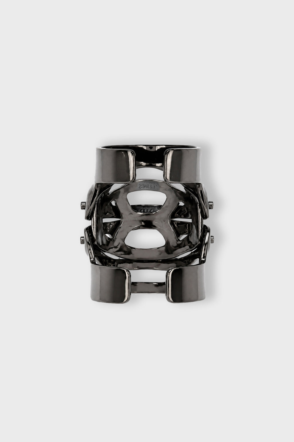 × JULIUS 7 INNER JOINT RING BLACK