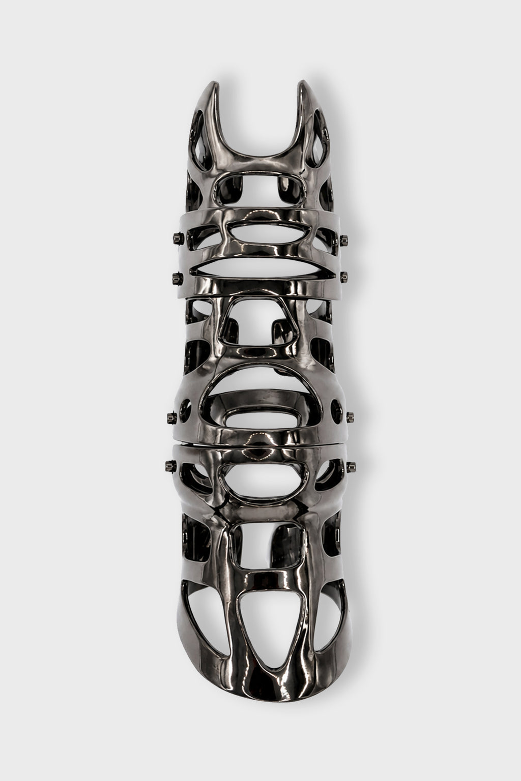 × JULIUS 7 FULL FINGER RING BLACK