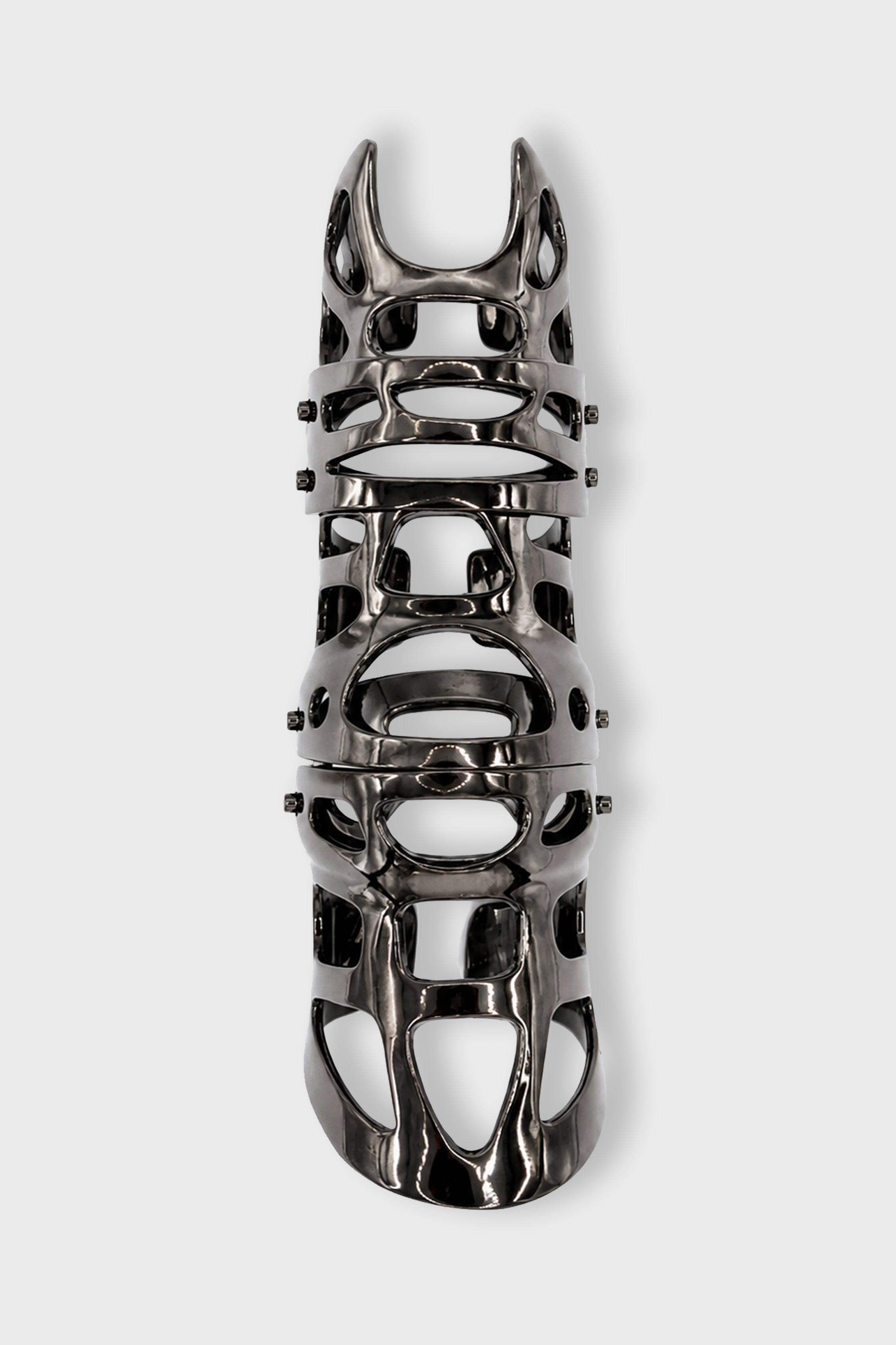 × JULIUS 7 FULL FINGER RING BLACK
