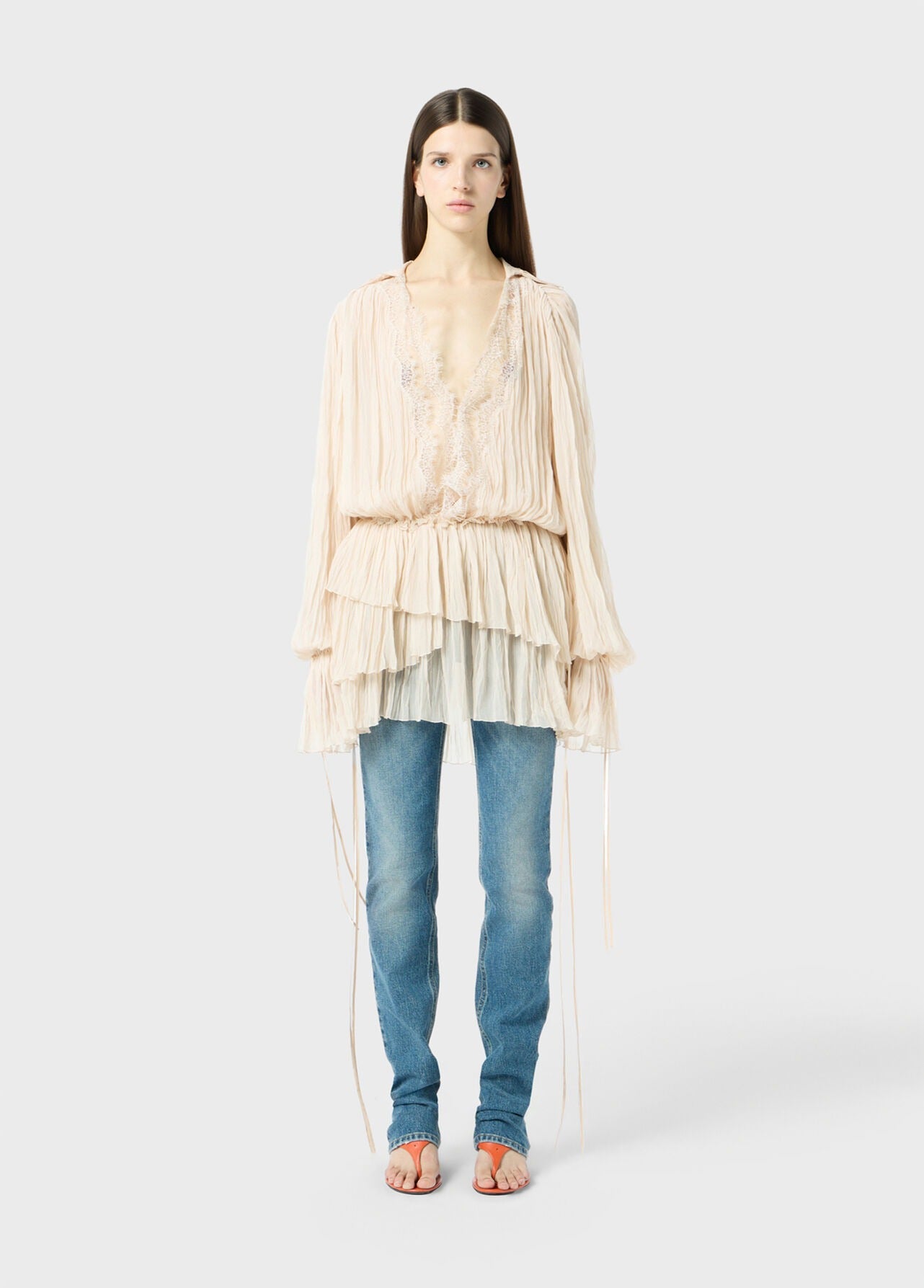 GEORG PLISSE' DRESS AMBERLIGHT