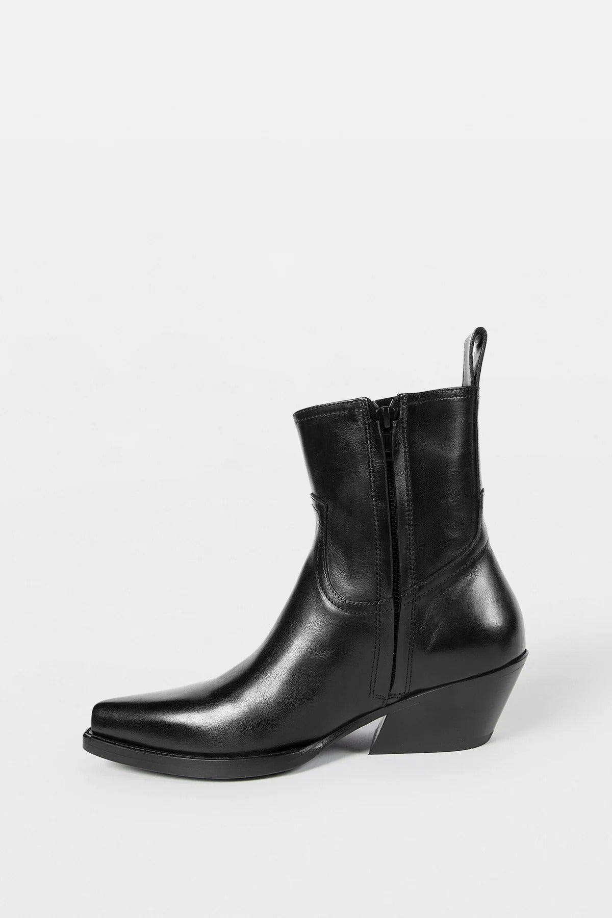 IMME POINTY ANKLE BOOTS BLACK